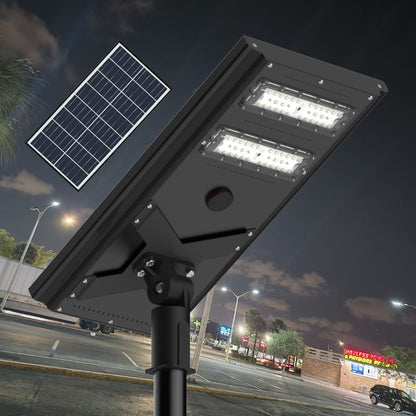 Langy Solar Lights Commerical Solar Power LED Parking Lot Light - 2 Years Warranty