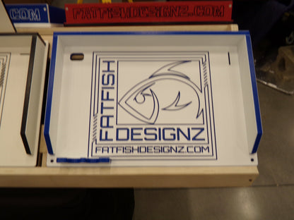 Fat Fish Designz Cutting Board w/ Fat Fish Designz Logo