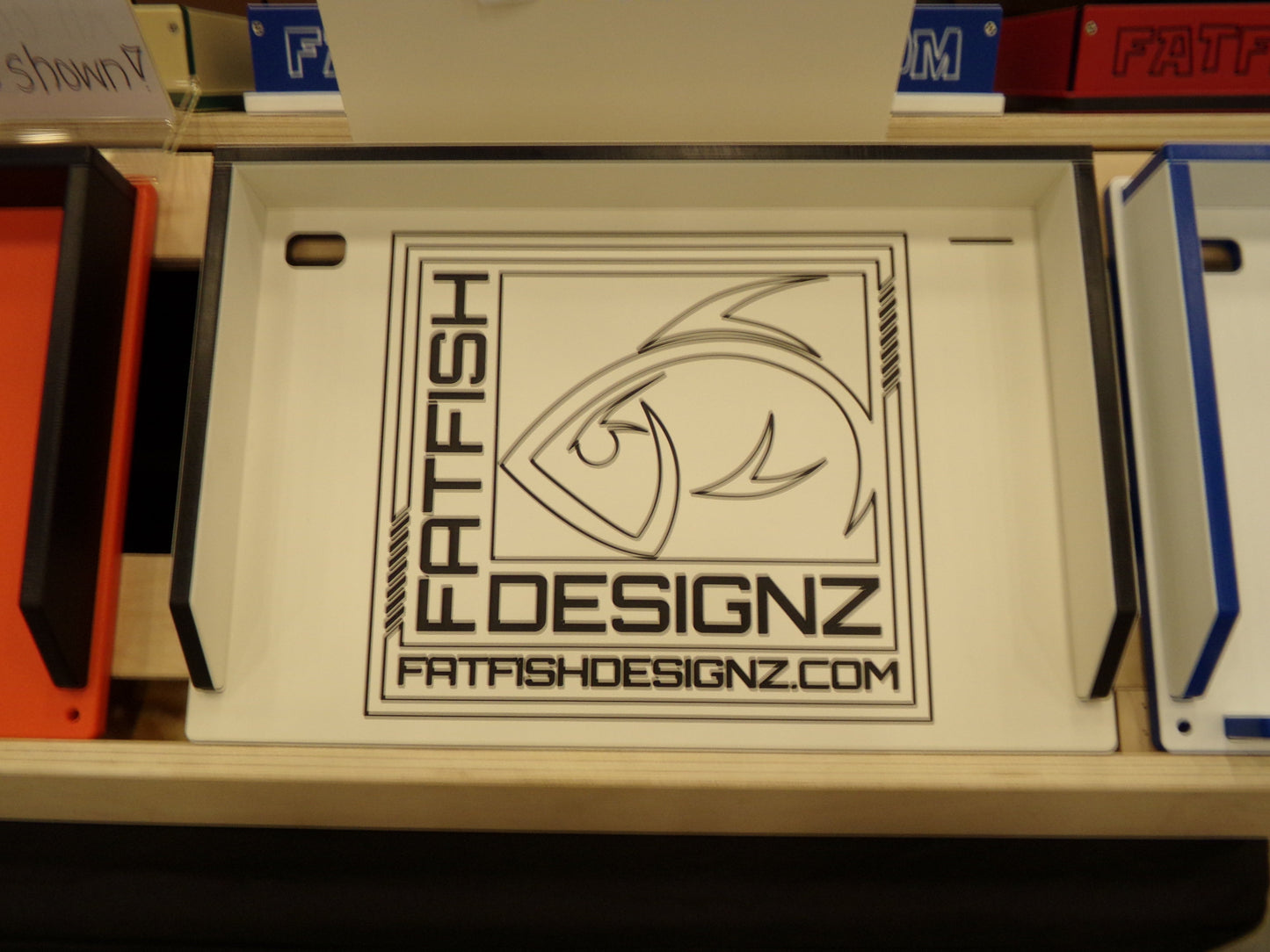 Fat Fish Designz Cutting Board w/ Fat Fish Designz Logo