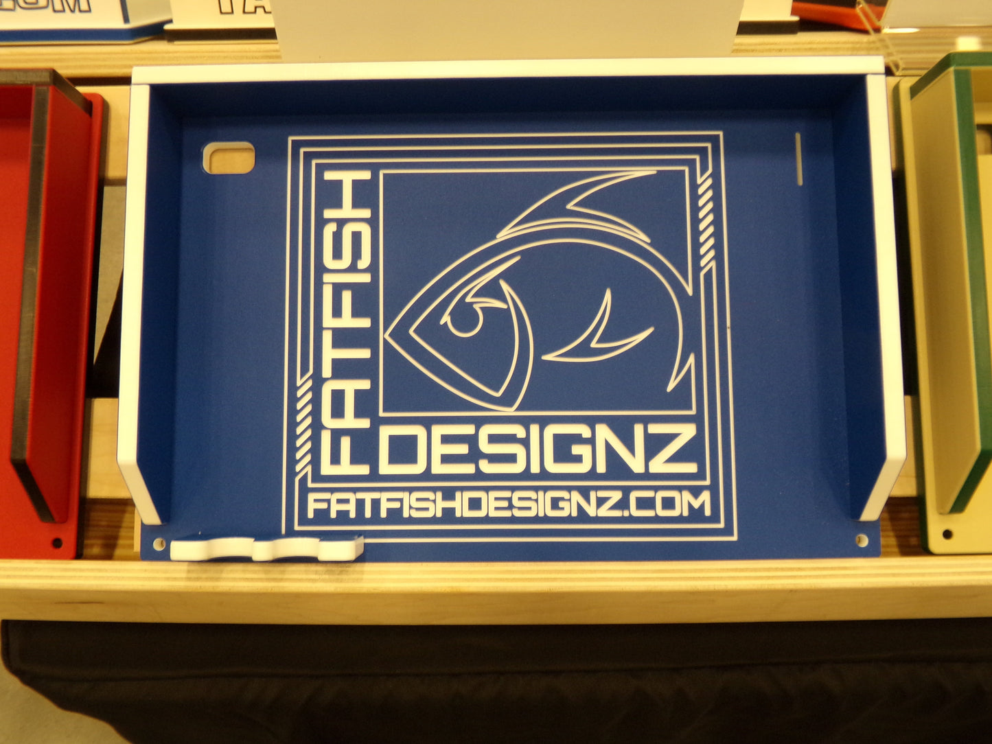 Fat Fish Designz Cutting Board w/ Fat Fish Designz Logo