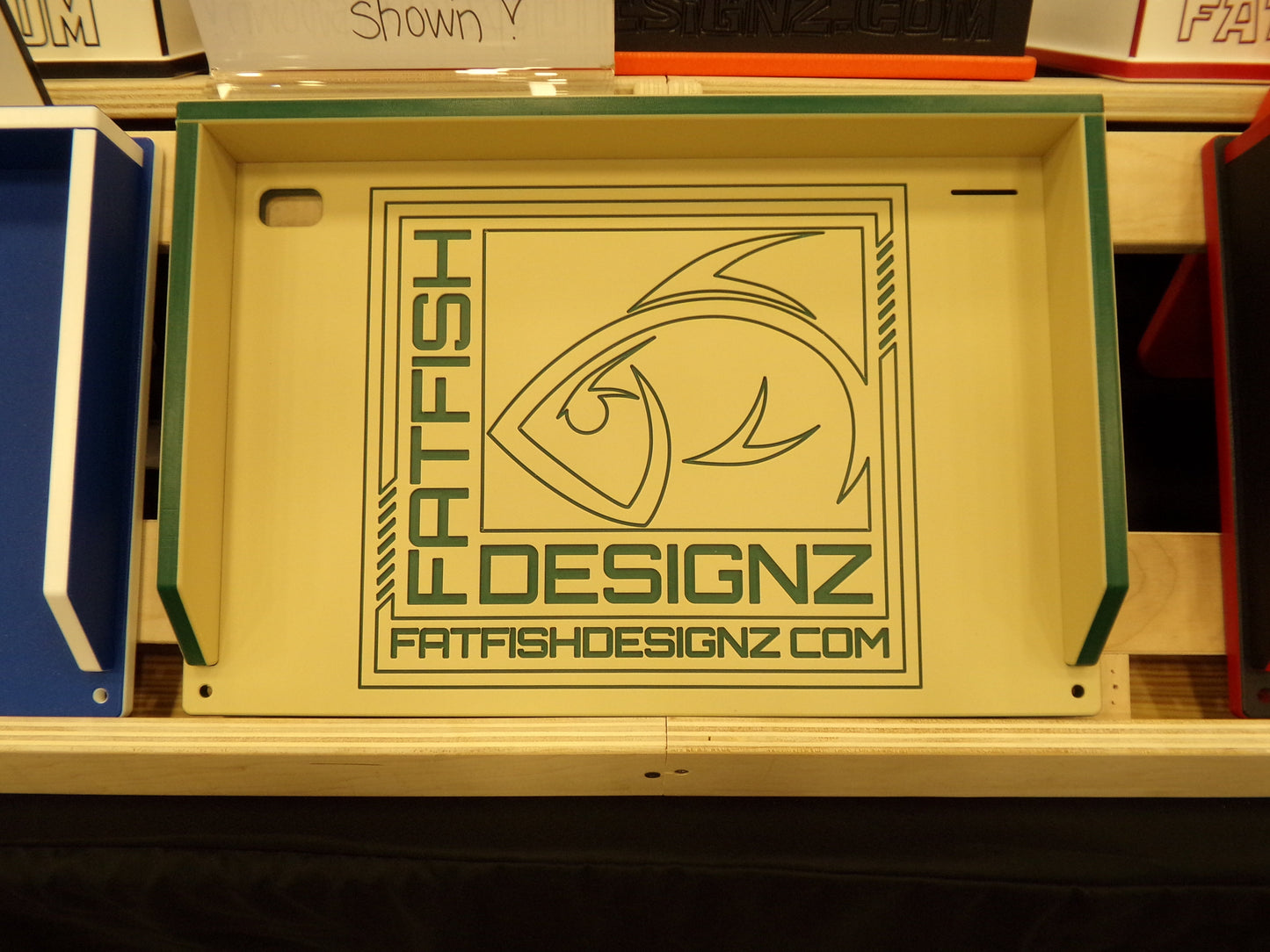Fat Fish Designz Cutting Board w/ Fat Fish Designz Logo