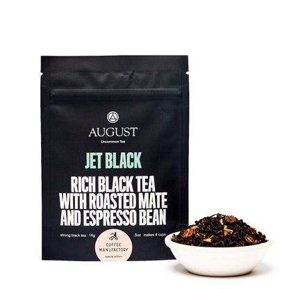 August Uncommon Tea Jet Black - Roasty Coffee Black Tea