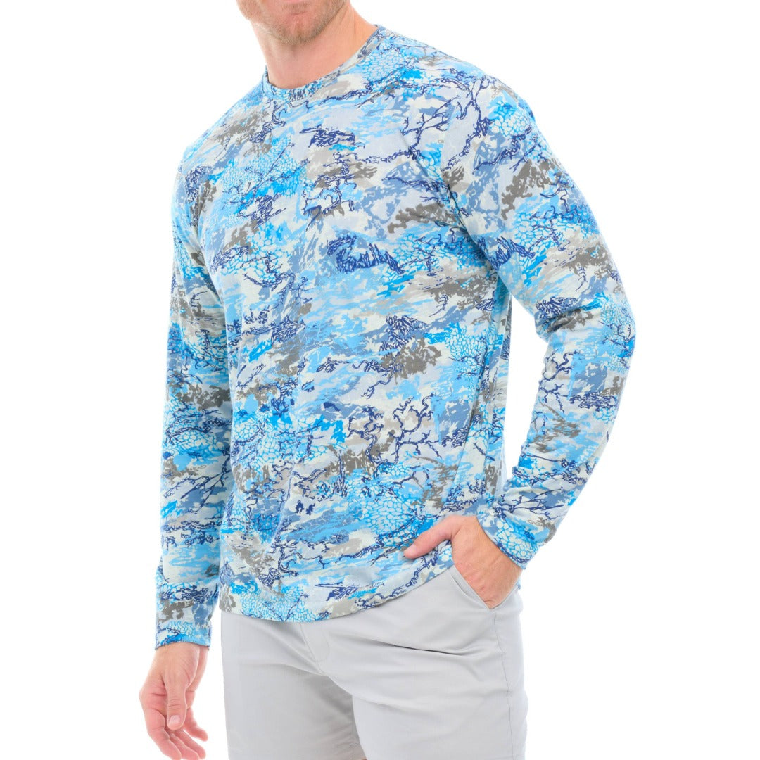 GameGuard Blue Digital Tracker Tee | Long Sleeve