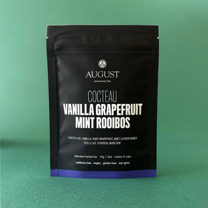 August Uncommon Tea Cocteau - Vanilla Grapefruit Mint Rooibos Tea (Caffeine Free)
