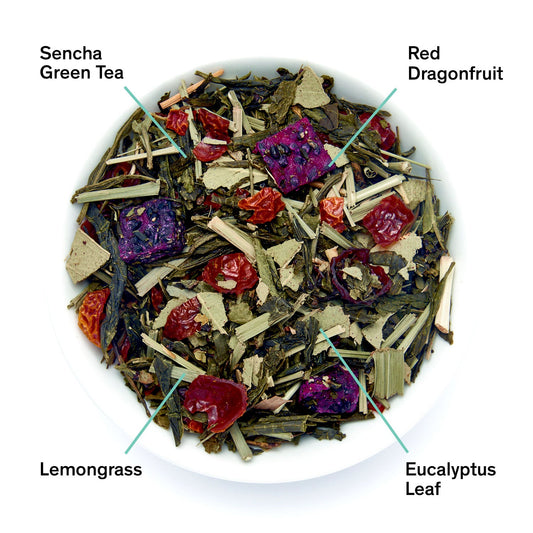 August Uncommon Tea Tropic of Capricorn - Dragonfruit Melon Green Tea
