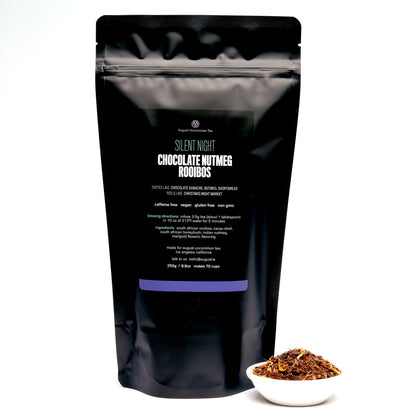August Uncommon Tea Silent Night - Chocolate Nutmeg Rooibos (Caffeine Free)