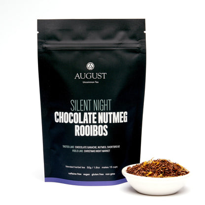 August Uncommon Tea Silent Night - Chocolate Nutmeg Rooibos (Caffeine Free)