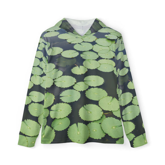 Texas Rigged Tees Lily Pads — Unisex Fishing Pullover Hoodie (SPF 50+)