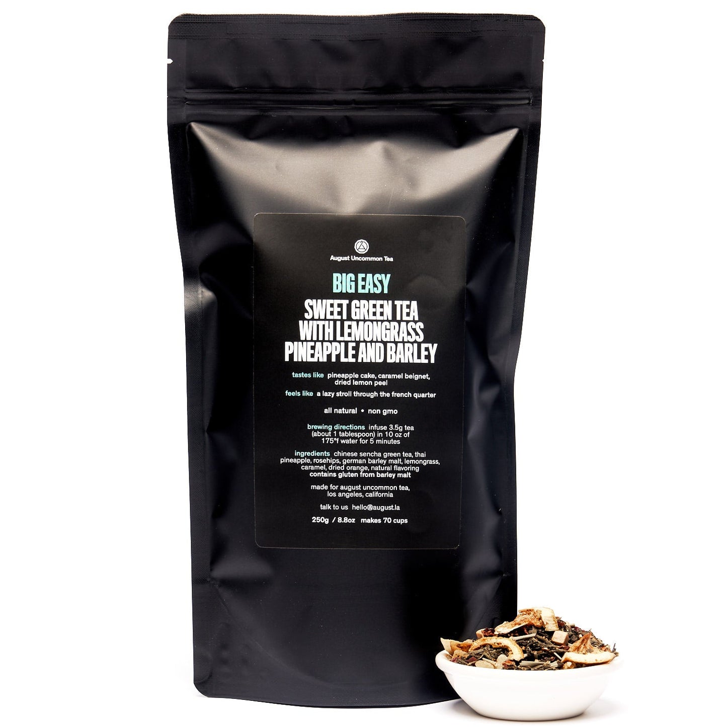 August Uncommon Tea Big Easy - Pineapple Caramel Green Tea