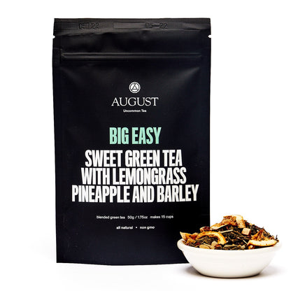 August Uncommon Tea Big Easy - Pineapple Caramel Green Tea