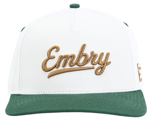 Embry Outdoors White/Green - 3D Logo