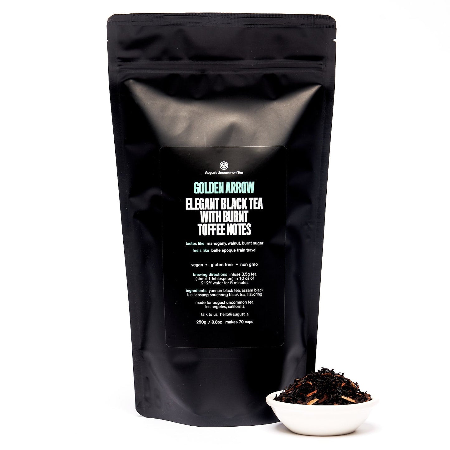 August Uncommon Tea Golden Arrow - Smoky Toffee Black Tea