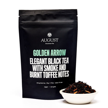 August Uncommon Tea Golden Arrow - Smoky Toffee Black Tea
