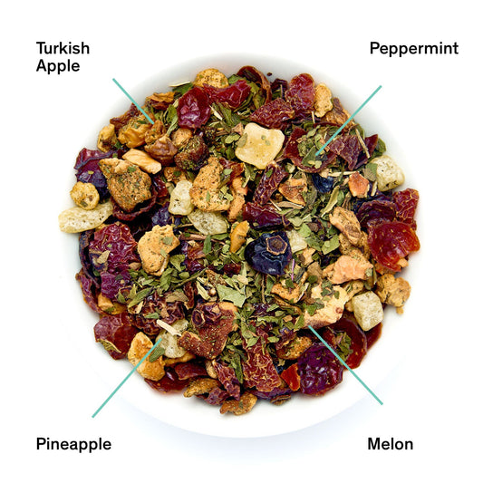 August Uncommon Tea Capri - Honeydew Melon Mint Tea (Caffeine Free)