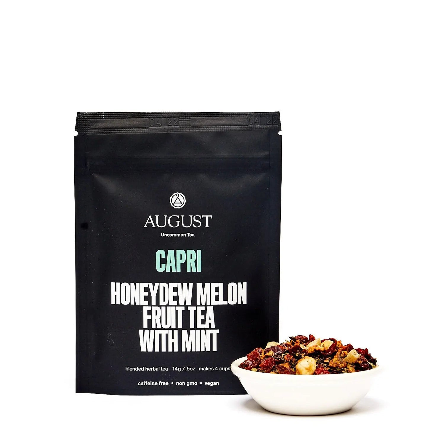 August Uncommon Tea Capri - Honeydew Melon Mint Tea (Caffeine Free)