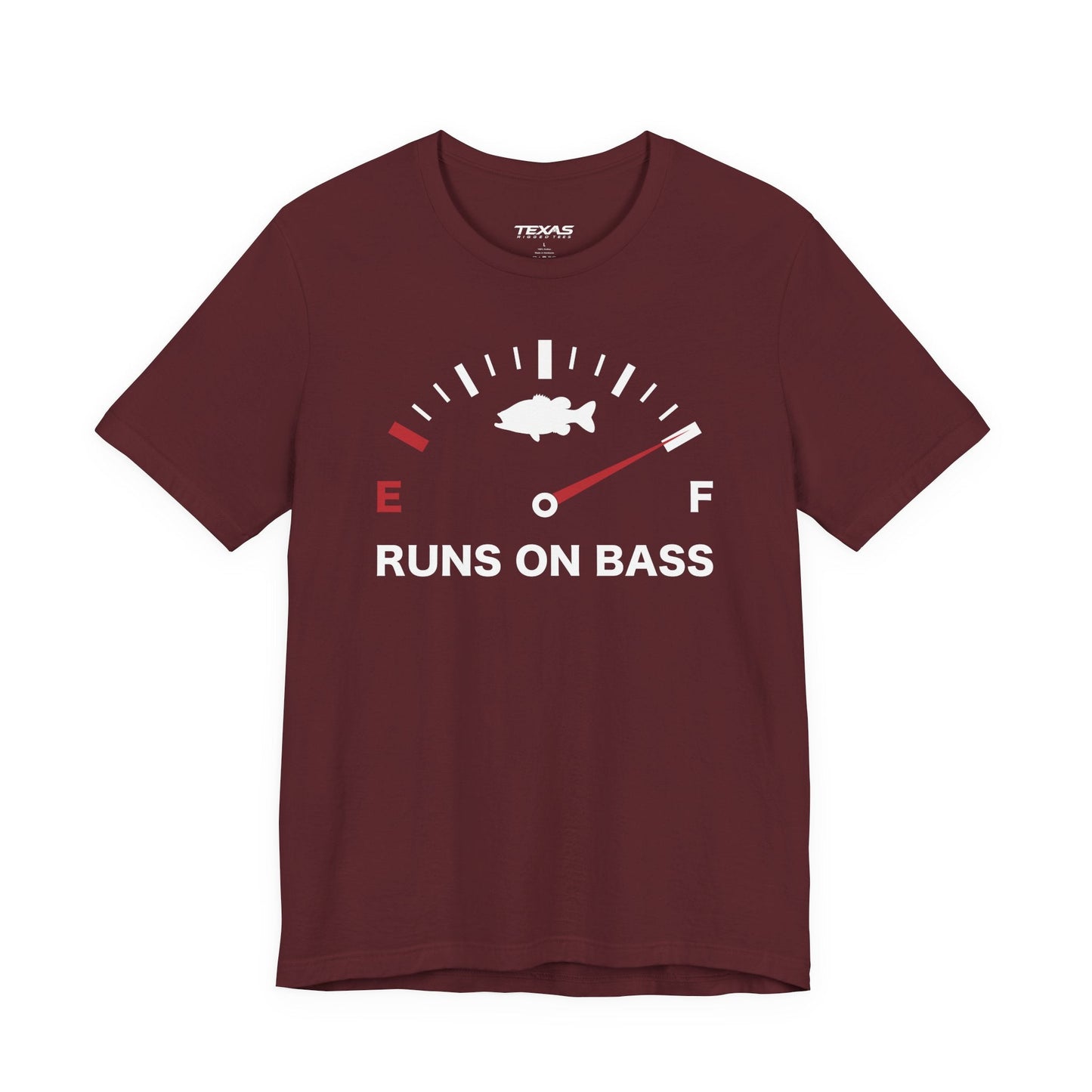 Texas Rigged Tees Runs on Bass — Unisex Cotton Tee