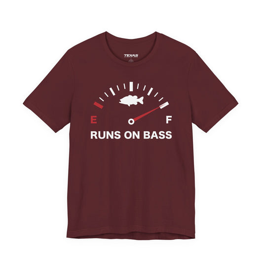 Texas Rigged Tees Runs on Bass — Unisex Cotton Tee