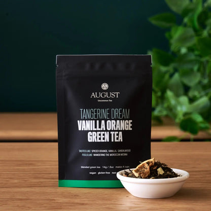 August Uncommon Tea Tangerine Dream - Vanilla Orange Green Tea