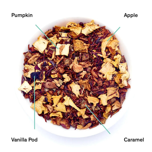 August Uncommon Tea Psychocandy - Roasted Pumpkin Caramel Rooibos Tea (Caffeine Free)