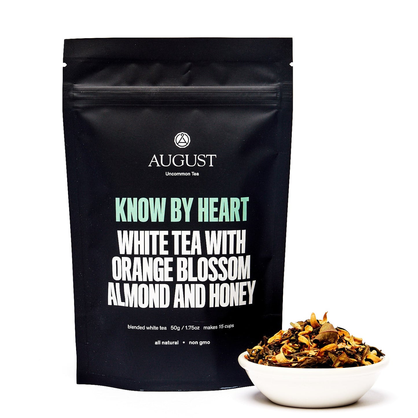 August Uncommon Tea Know by Heart - Orange Blossom Almond White Tea