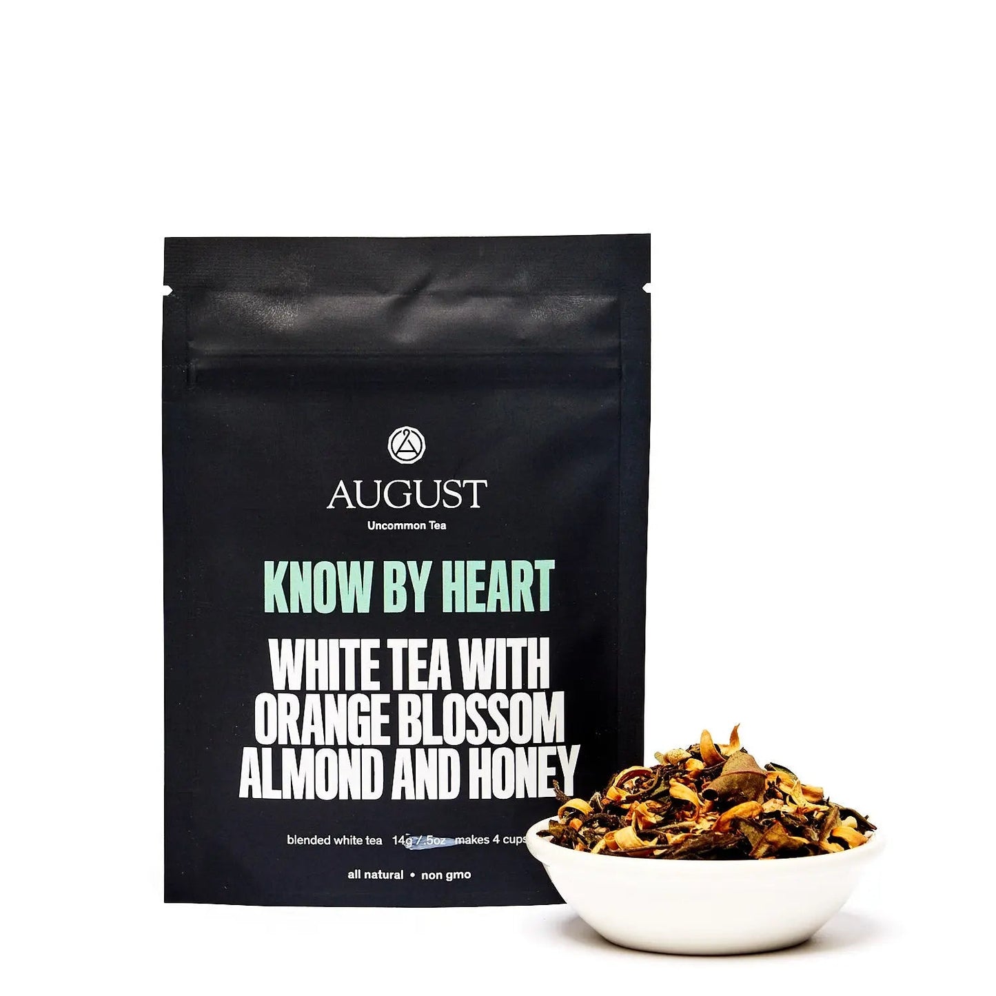 August Uncommon Tea Know by Heart - Orange Blossom Almond White Tea