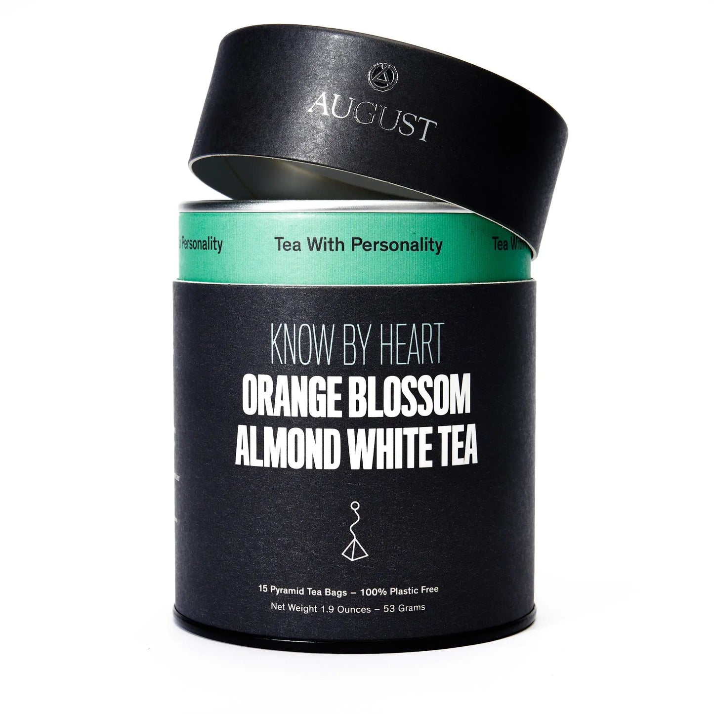 August Uncommon Tea Know By Heart - Orange Blossom Almond White Tea (15 Tea Bags)