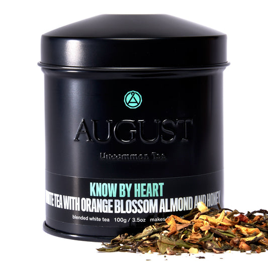 August Uncommon Tea Know by Heart - Orange Blossom Almond White Tea