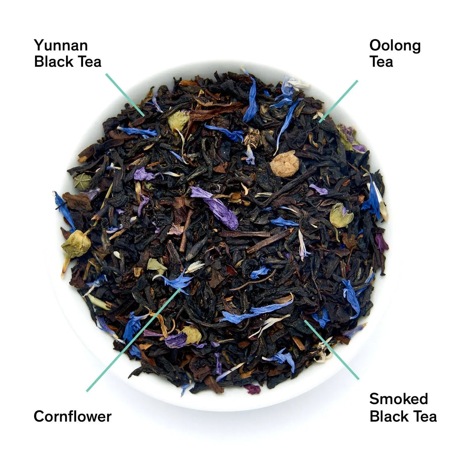 August Uncommon Tea Black Metallic - Violet Elderberry Black Tea (15 Tea Bags)