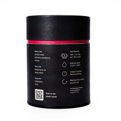 August Uncommon Tea Black Metallic - Violet Elderberry Black Tea (15 Tea Bags)