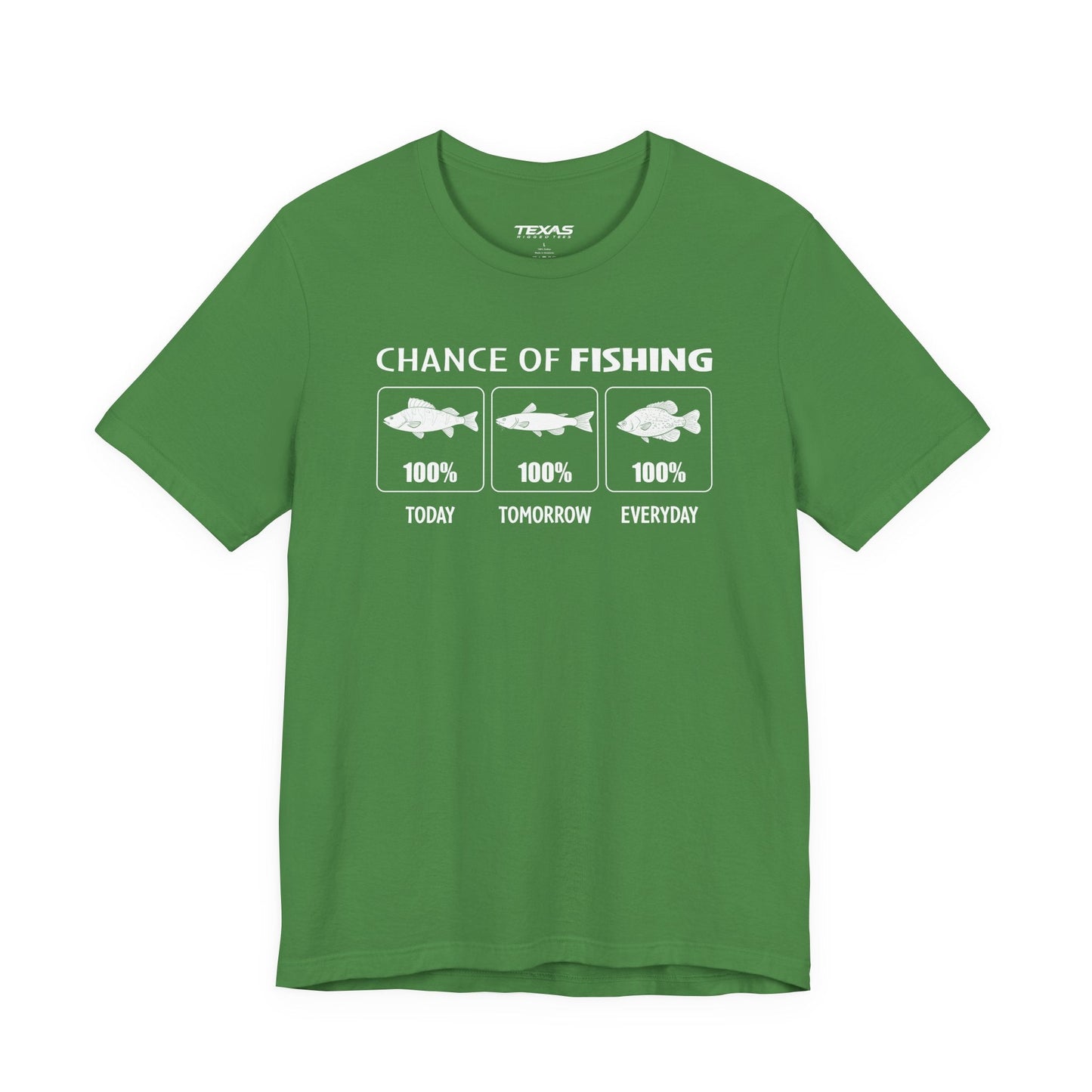 Texas Rigged Tees Chance of Fishing — Unisex Cotton Tee