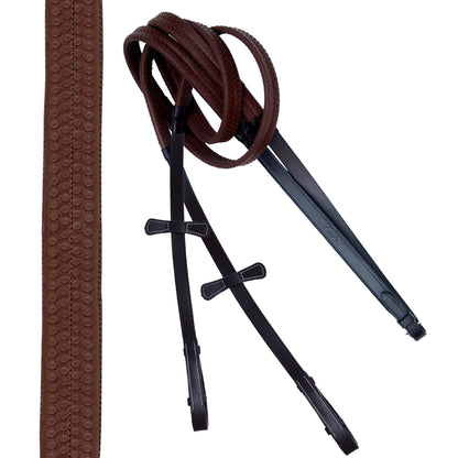 Bridles & Reins ExionPro Designer Fancy Stitched Figure 8 English Bridle With Rubber Reins