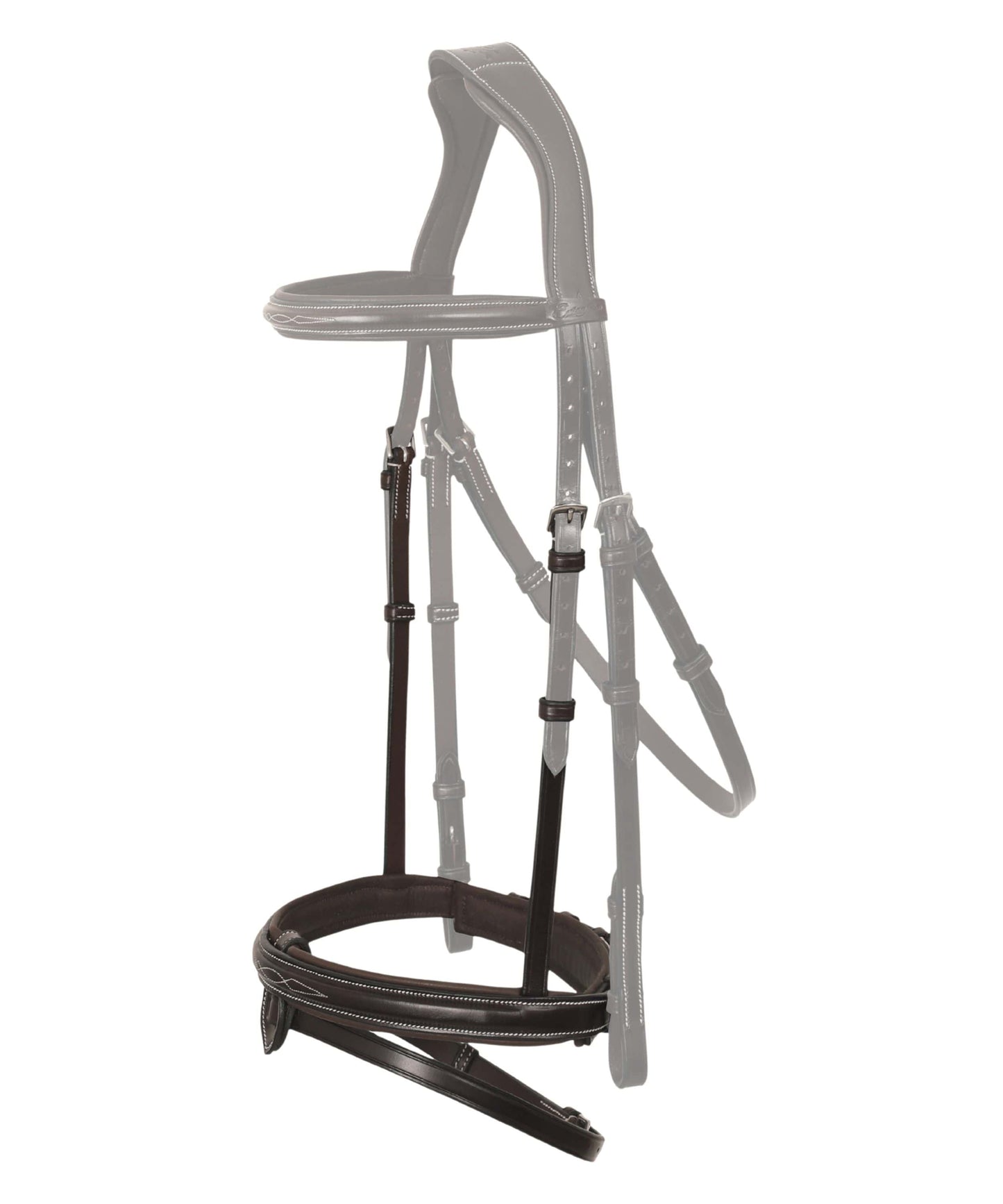 Bridles & Reins Replacement Noseband of ExionPro 'Phoenix' Convertible Jumping Bridle with Removable Flash