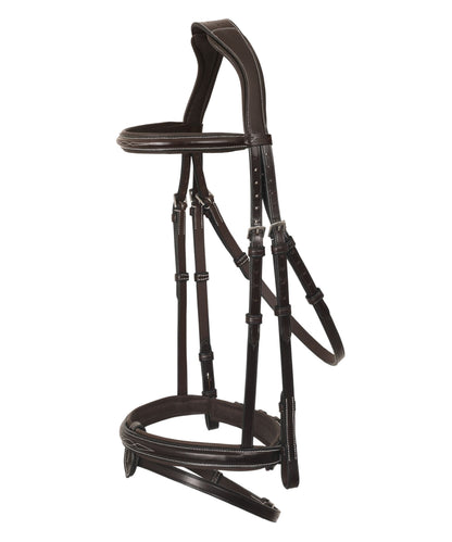 Bridles & Reins ExionPro 'Phoenix' Convertible Jumping Bridle with Removable Flash & Reins