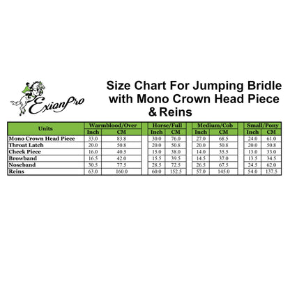 Bridles & Reins Replacement Noseband of ExionPro 'Phoenix' Convertible Jumping Bridle with Removable Flash