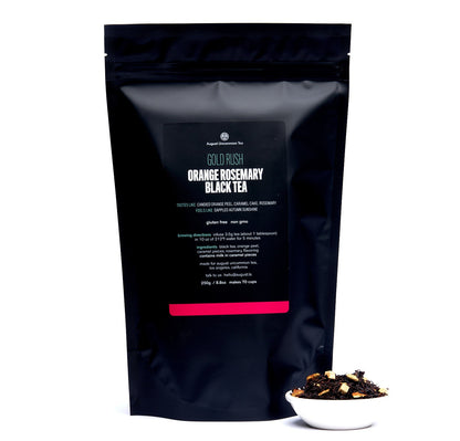 August Uncommon Tea Gold Rush - Orange Rosemary Caramel Black Tea
