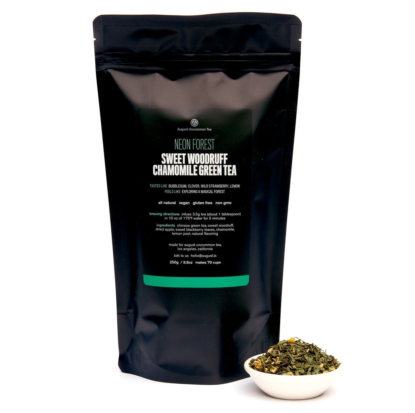 August Uncommon Tea Neon Forest - Apple Chamomile Green Tea