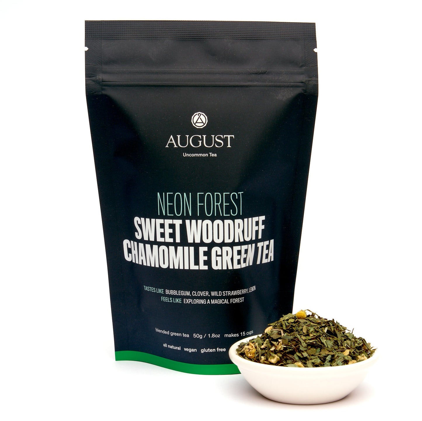 August Uncommon Tea Neon Forest - Apple Chamomile Green Tea