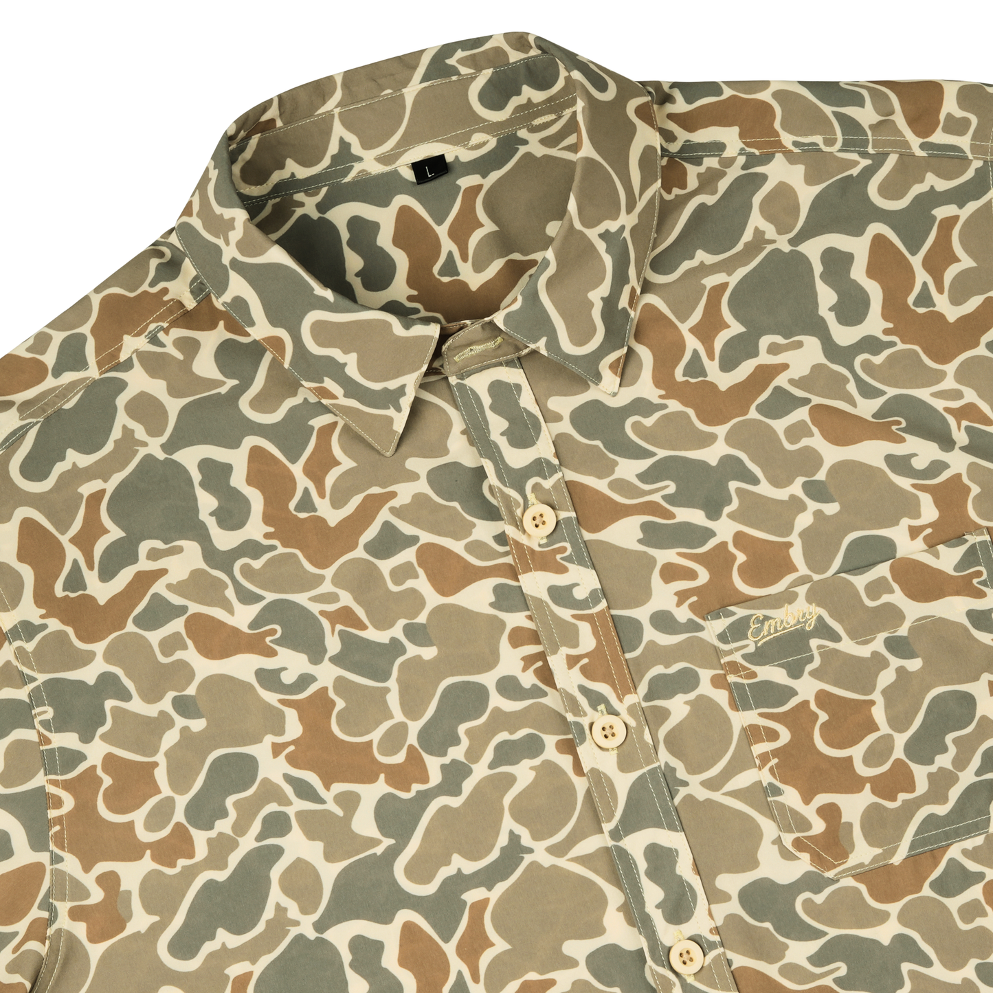 Embry Outdoors Performance Button Up - Desert Duck