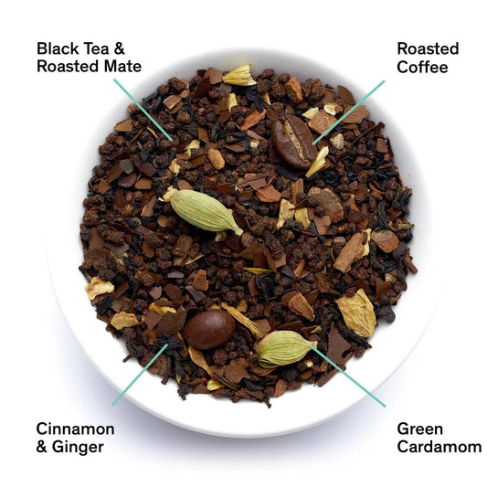 August Uncommon Tea Dirty Chai - Spicy Black Tea With Coffee (15 Tea Bags)