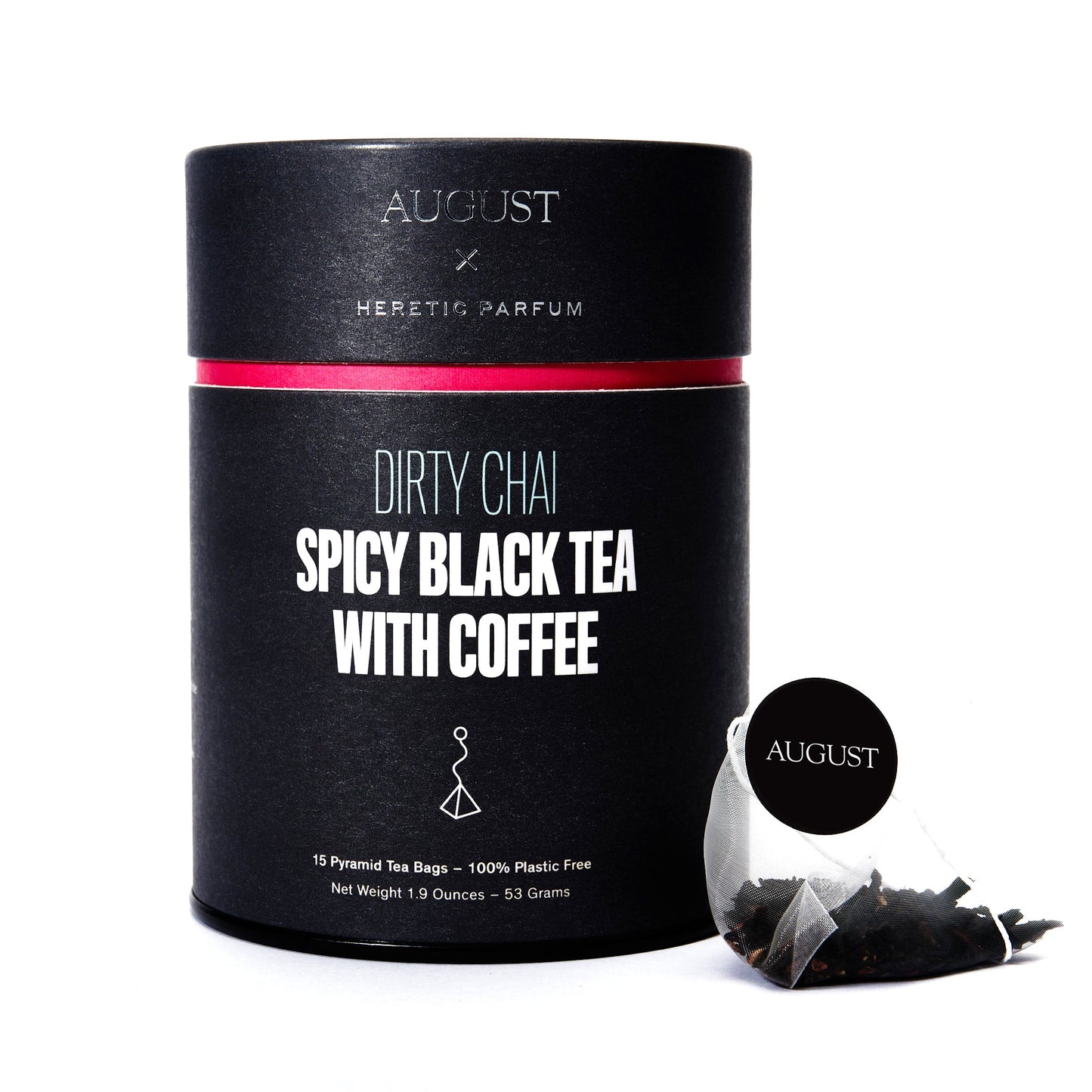 August Uncommon Tea Dirty Chai - Spicy Black Tea With Coffee (15 Tea Bags)