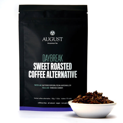 August Uncommon Tea Daybreak - Sweet Roasted Coffee Alternative (Caffeine Free)