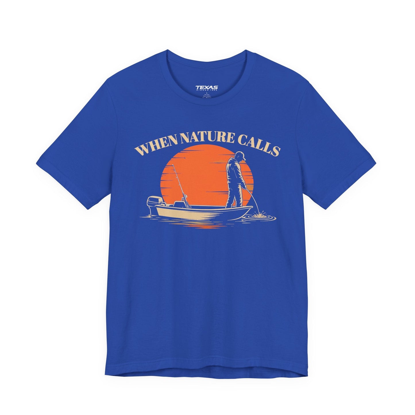 Texas Rigged Tees When Nature Calls — Unisex Cotton Tee