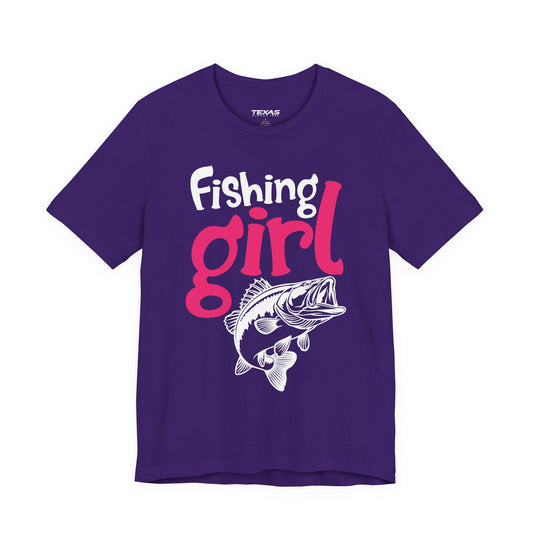 Texas Rigged Tees I Know I Fish Like a Girl, Try to Keep Up — Unisex Cotton Tee
