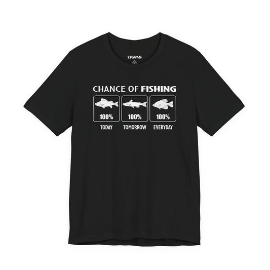 Texas Rigged Tees Chance of Fishing — Unisex Cotton Tee