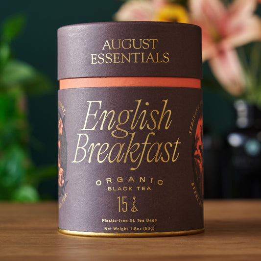 August Uncommon Tea Essentials English Breakfast Black Tea - 15 Tea Bags