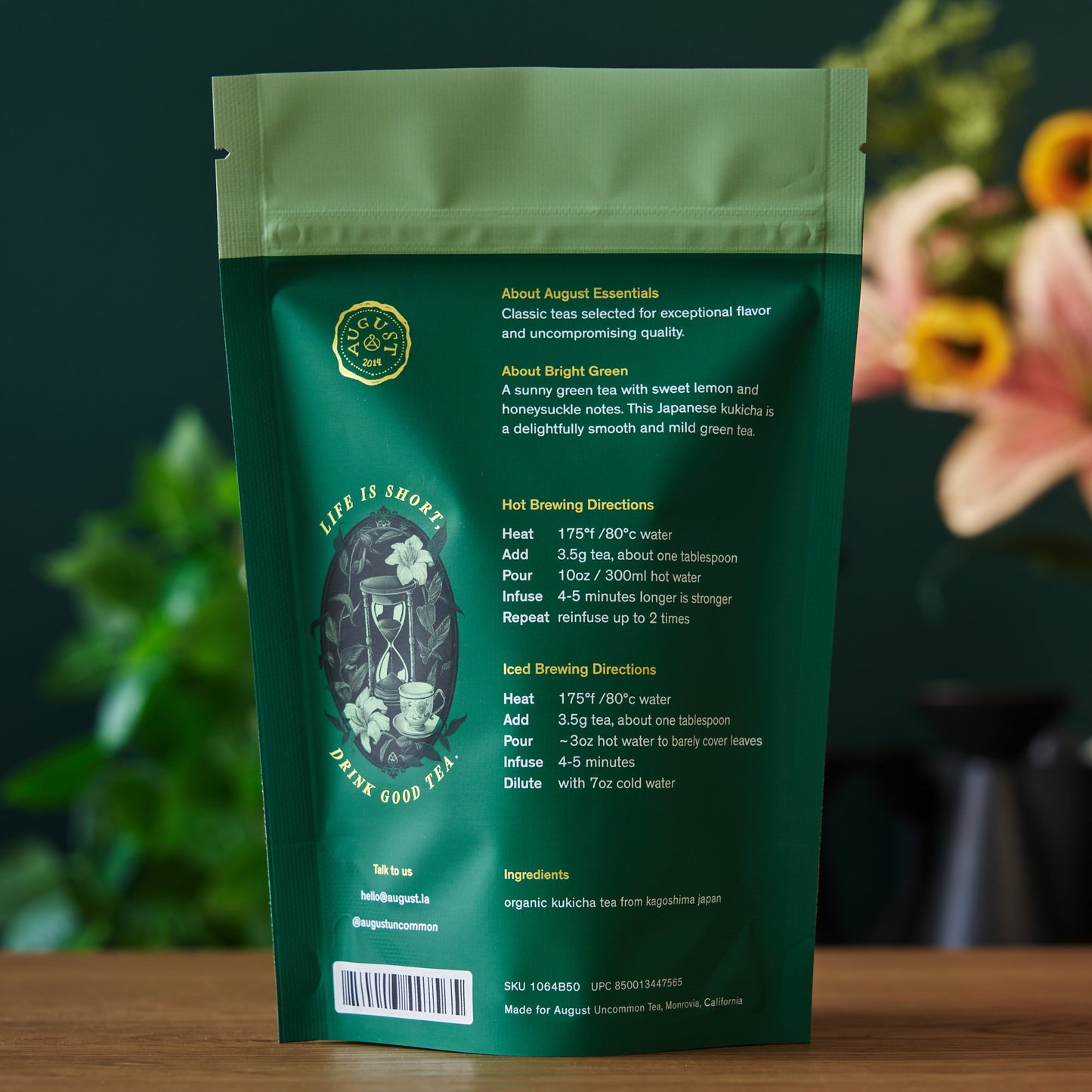 August Uncommon Tea Essentials Bright Green Green Tea