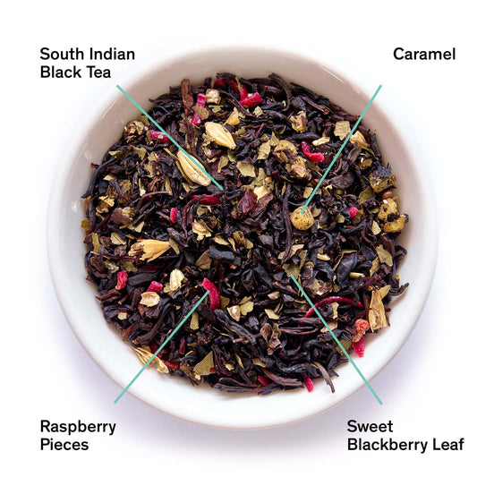 August Uncommon Tea Razzmatazz - Raspberry Burnt Sugar Black Tea