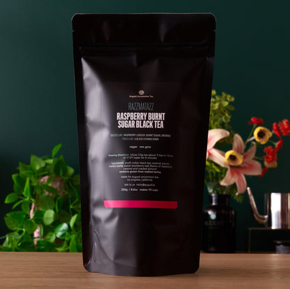 August Uncommon Tea Razzmatazz - Raspberry Burnt Sugar Black Tea