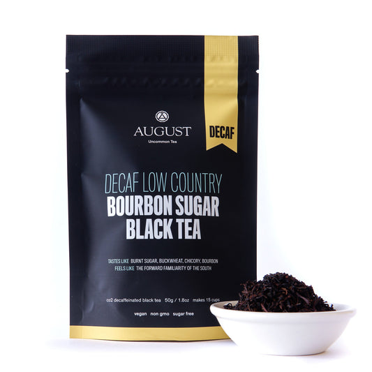 August Uncommon Tea Decaf Low Country - Bourbon Sugar Black Tea
