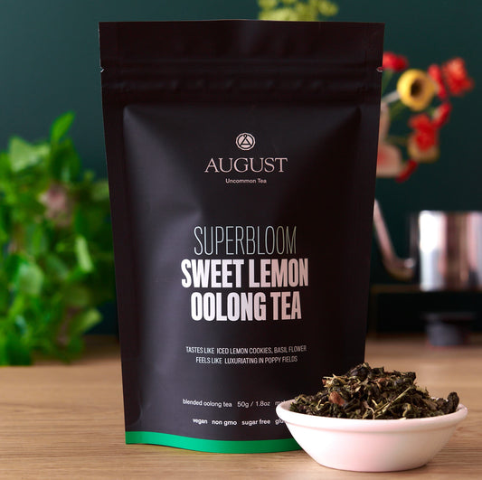 August Uncommon Tea Superbloom - Sweet Lemon Oolong Green Tea